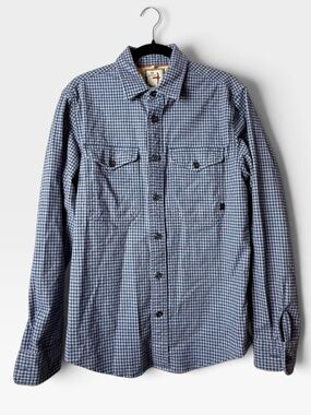 Relwen Utility Workshirt Men's Size Medium Blue Red Plaid Fall (H)